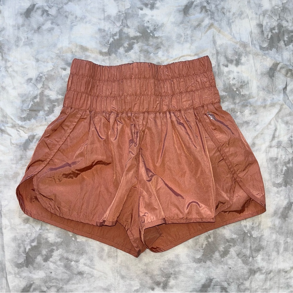 Free People Movement The Way Home Iridescent Blush Shorts